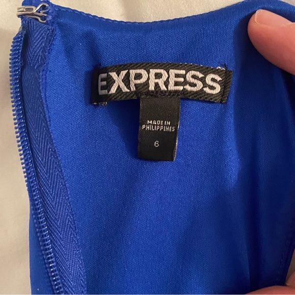 Express Blue Cutout Dress Size 6 - Picture 5 of 5